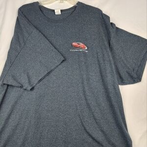 Corvette Tee Mens Bluish Gray Living Legend Gildan 3XL